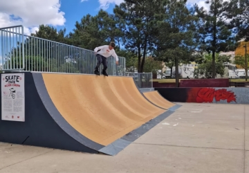 Novo skate parque da Amora vai ter 1600 metros quadrados e rampas de madeira
